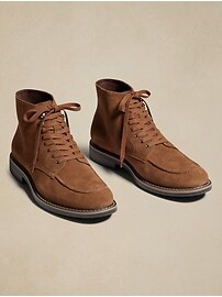 Lace-Up Suede Boot