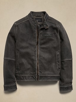 Calvo Leather Jacket | Banana Republic Factory