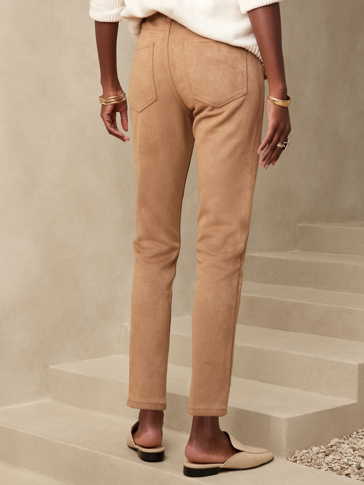 Vegan Suede Skinny Jean Banana Republic Factory