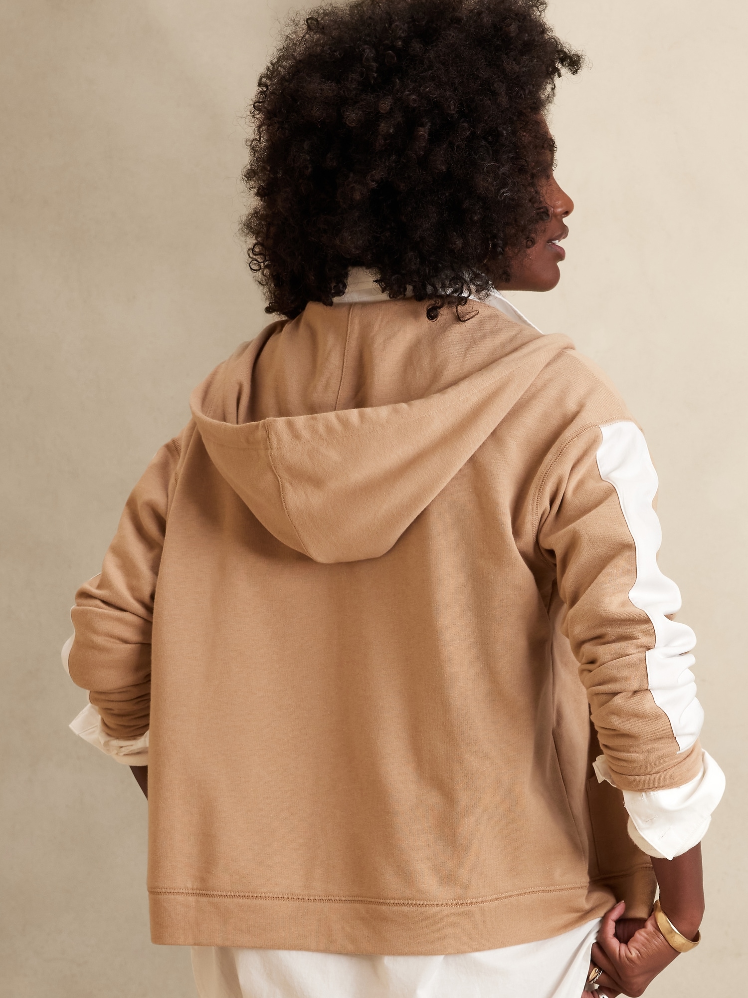 Soft Ribbon Hoodie Sweatshirt