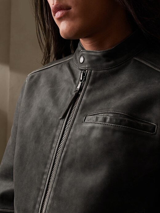Image number 3 showing, Calvo Leather Jacket