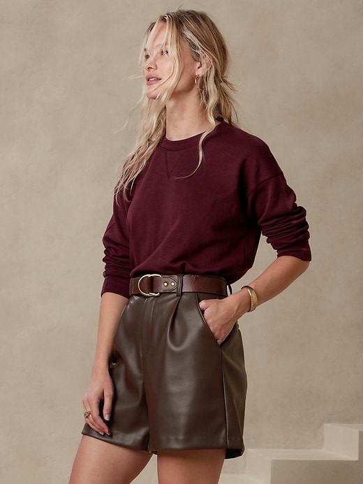 90s banna republic short leather old gap