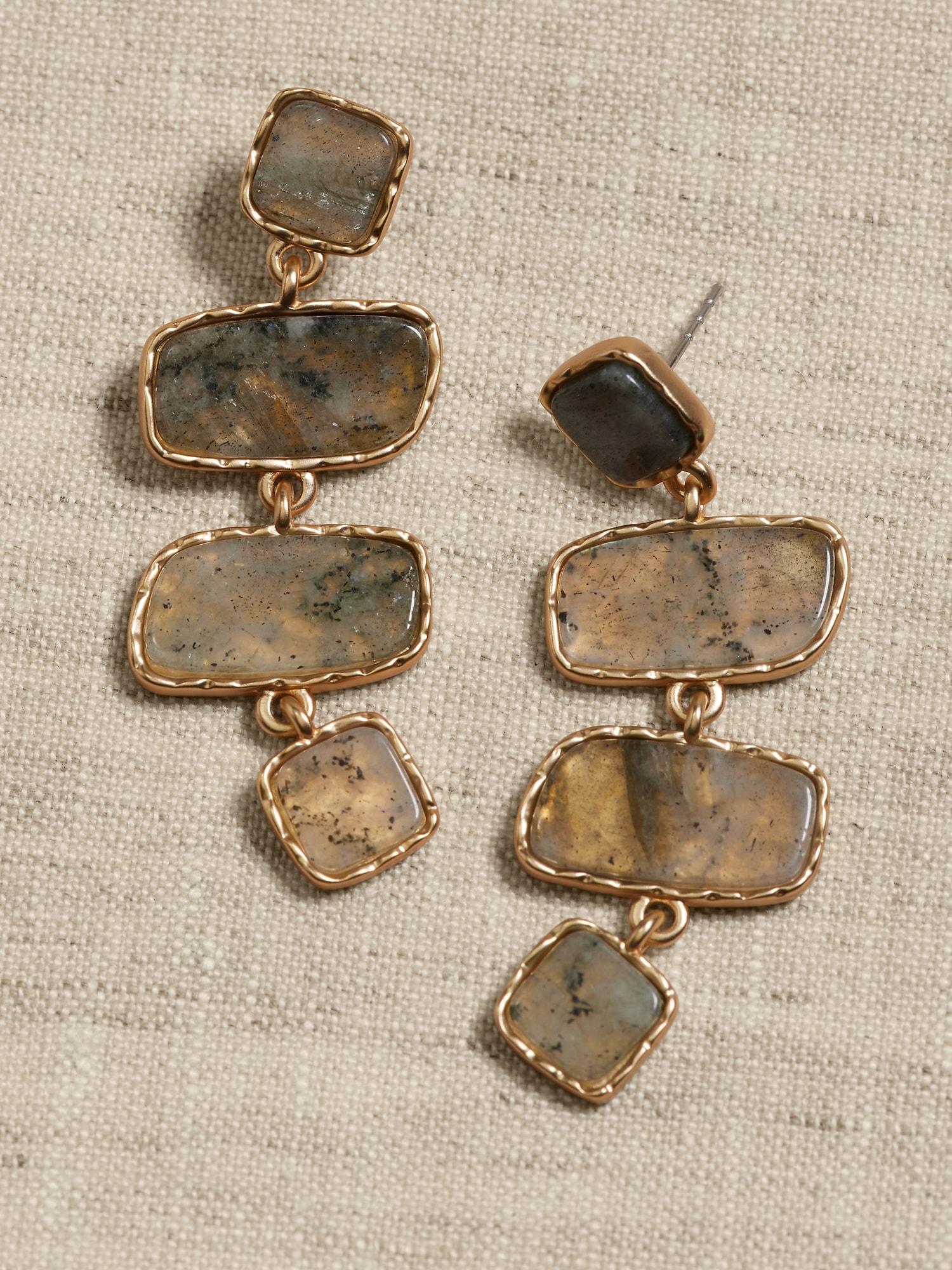 Tiered Labradorite Earrings Banana Republic Factory