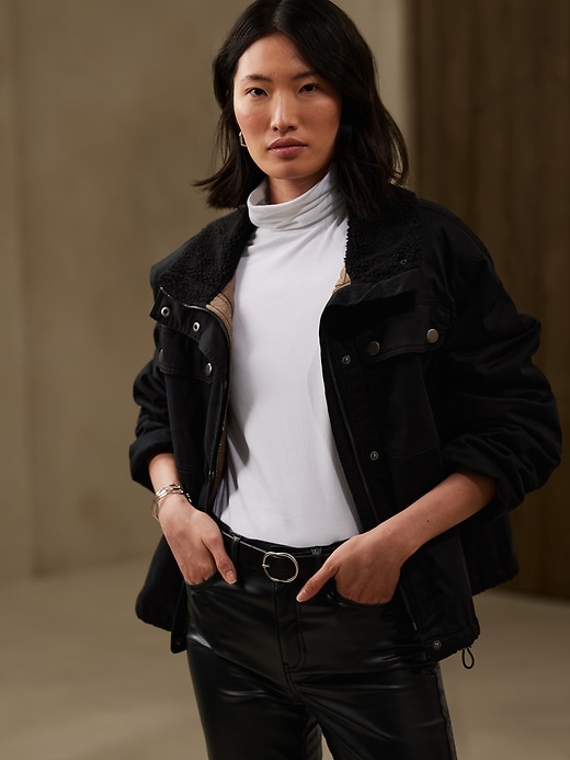 Hudson Timeless Turtleneck Top | Banana Republic Factory