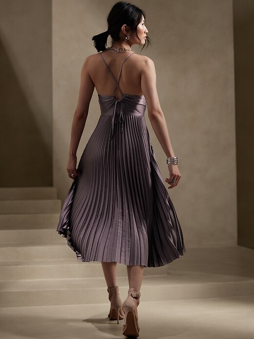 Image number 2 showing, Solaire Pleated Midi Dress