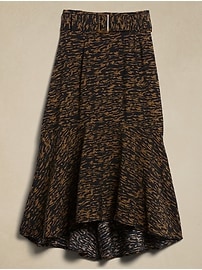 Flounce Midi Skirt