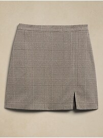 Notch-Front Mini Skirt