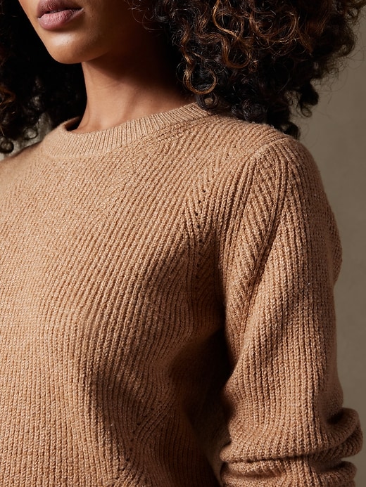 Image number 3 showing, Pointelle Sweater