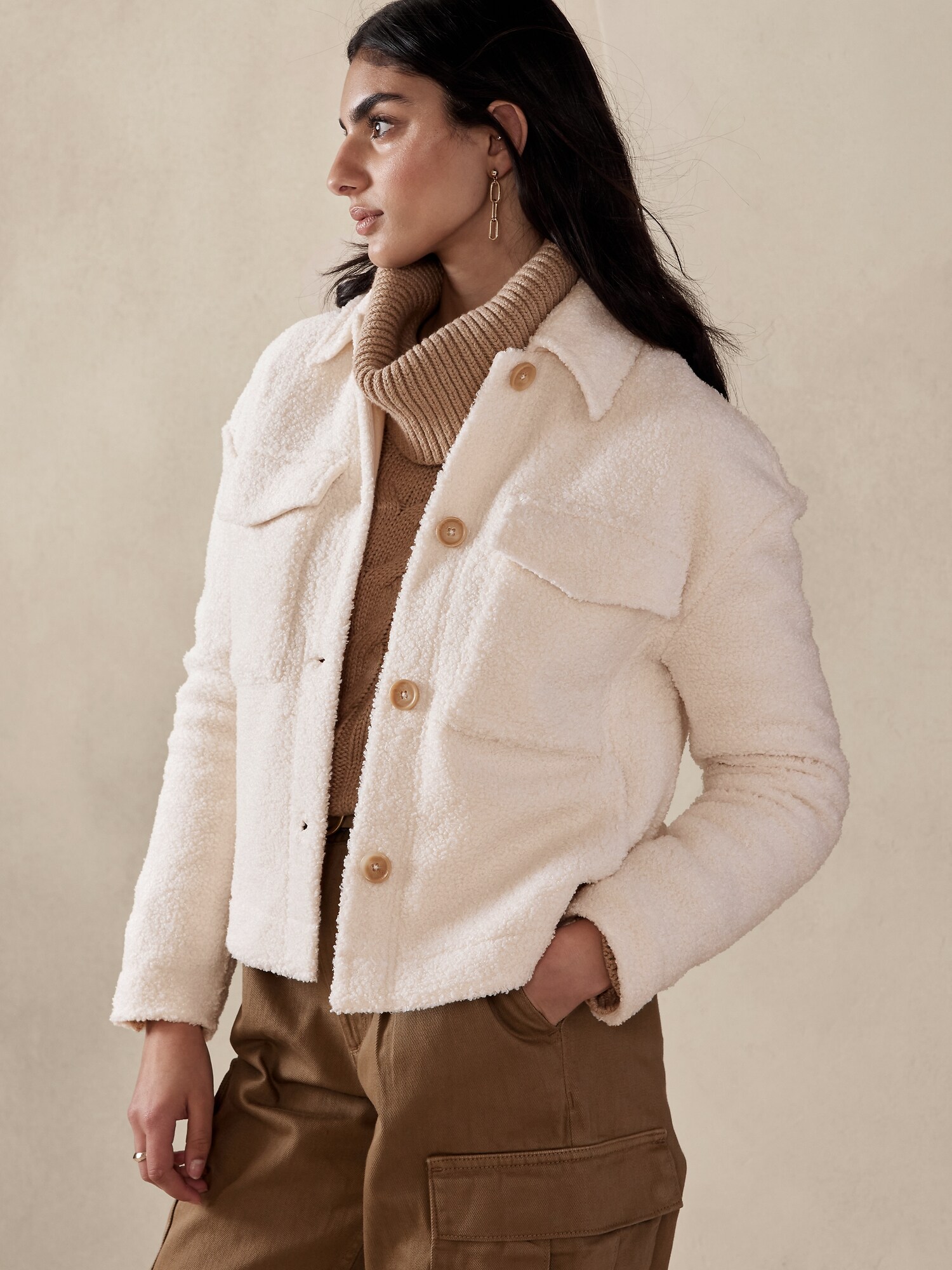 Sherpa Trucker Jacket Banana Republic Factory