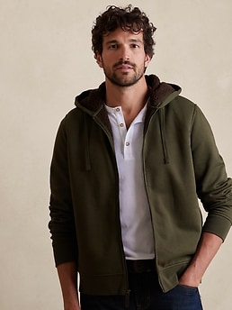 Banana republic zip up hoodie hotsell