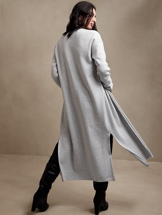 Image number 2 showing, Extra Long Open-Front Sweater