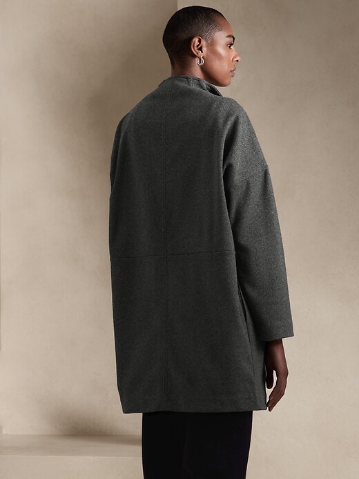 Image number 2 showing, Knit Cocoon Jacket