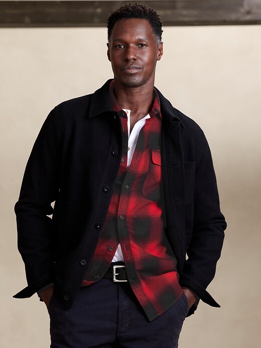 Image number 3 showing, Textured Flannel Shirt