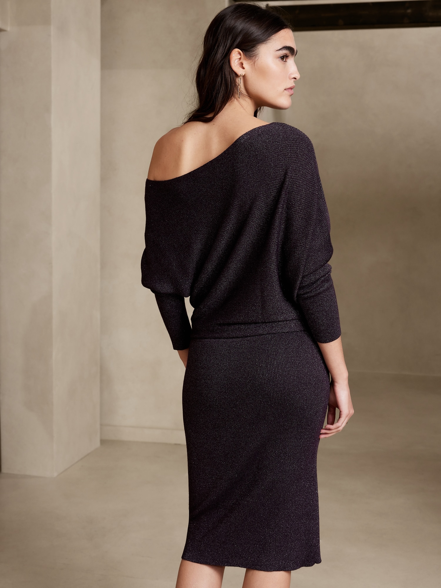 Shine Knee-Length Dress | Banana Republic Factory