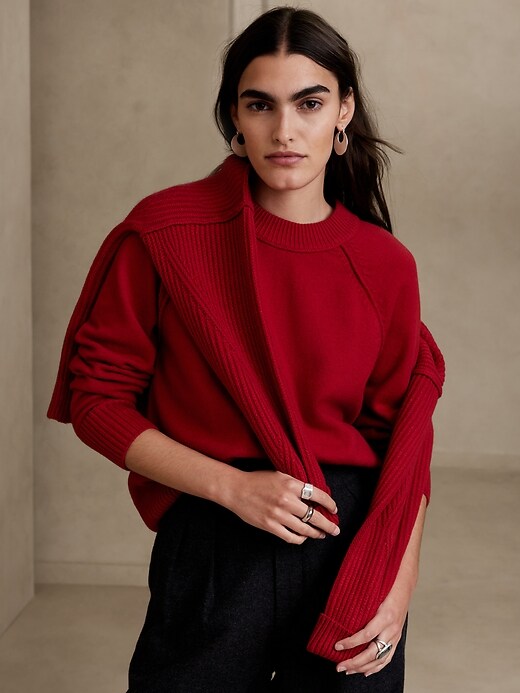 Image number 1 showing, Raglan Pullover Sweater
