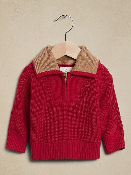 Baby Chunky Half-Zip Sweater