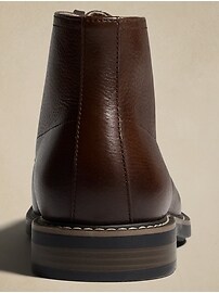 Lace-Up Leather Boot