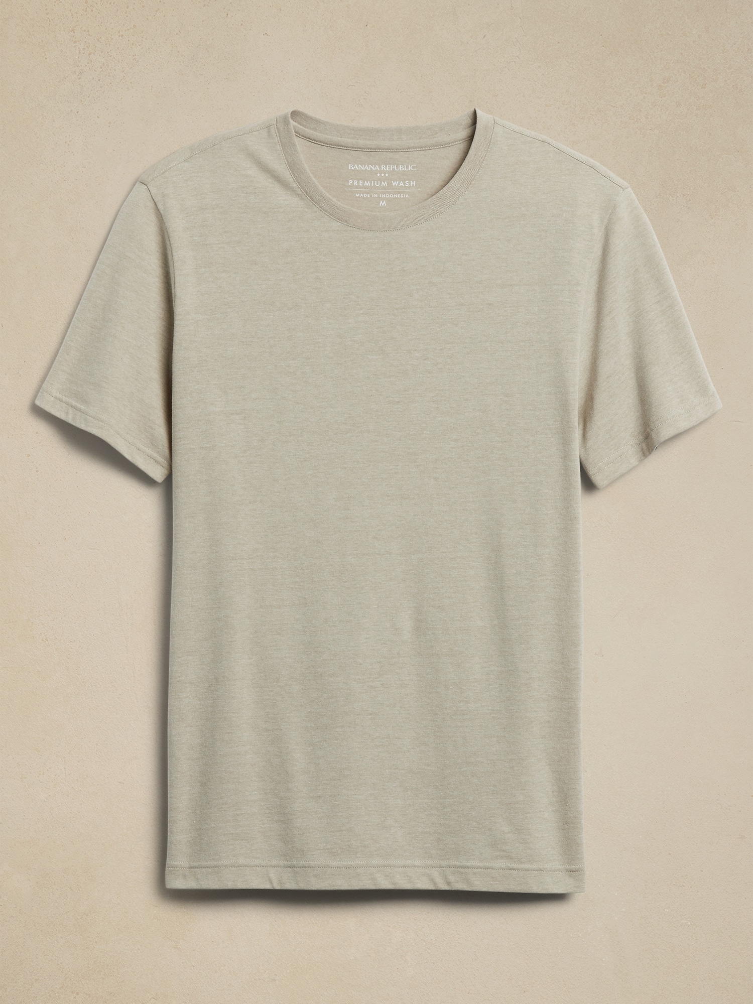 Men's Heather Light Gray Crew Neck T-Shirt - True Classic