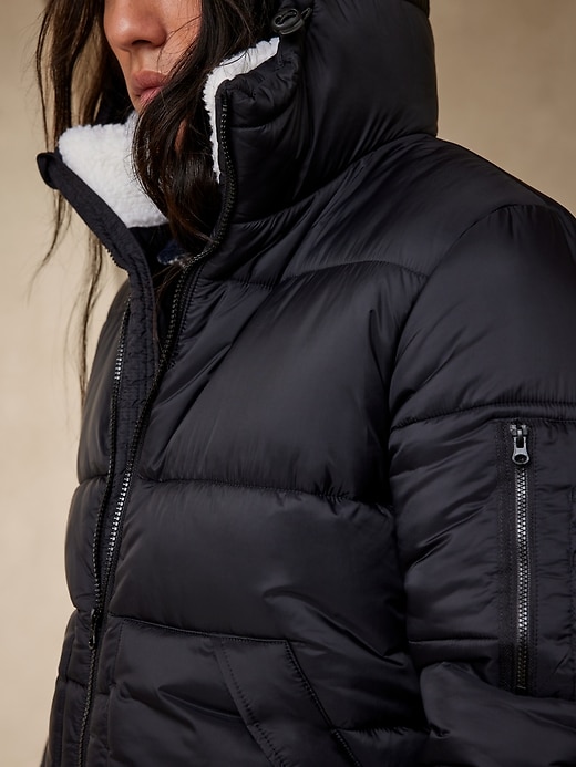 Image number 3 showing, Sherpa Collar Puffer