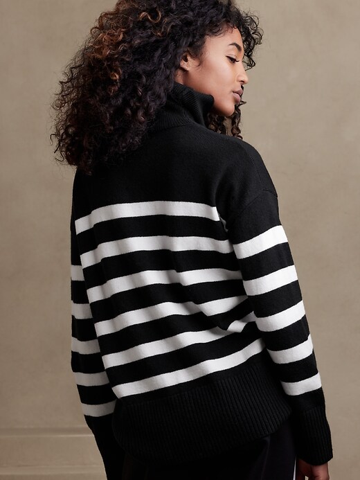 Image number 2 showing, Striped Turtleneck Sweater