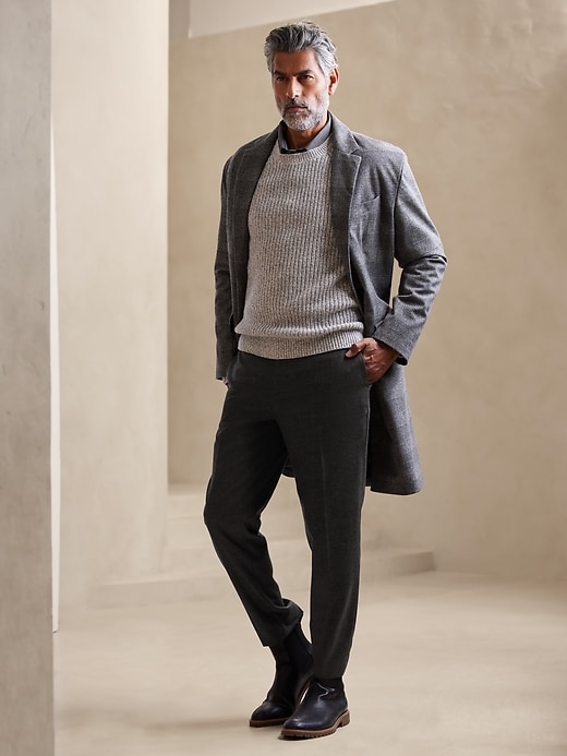 Image number 1 showing, Tailored-Fit Wool Blend Trouser