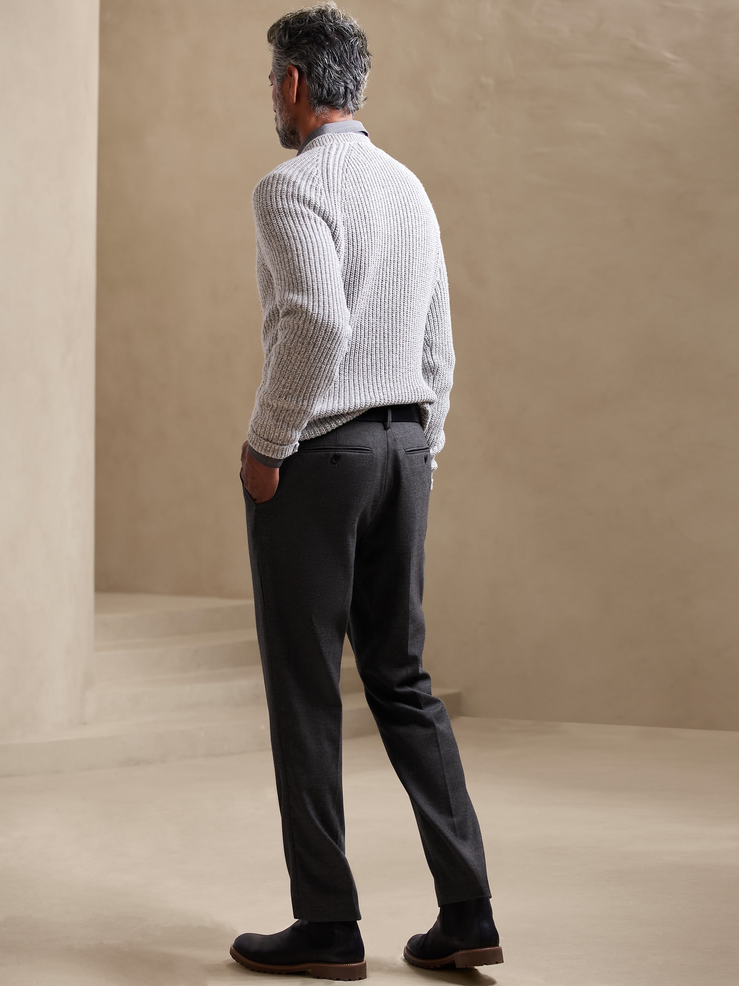 Acne Studios - Wool blend trousers - Grey Melange
