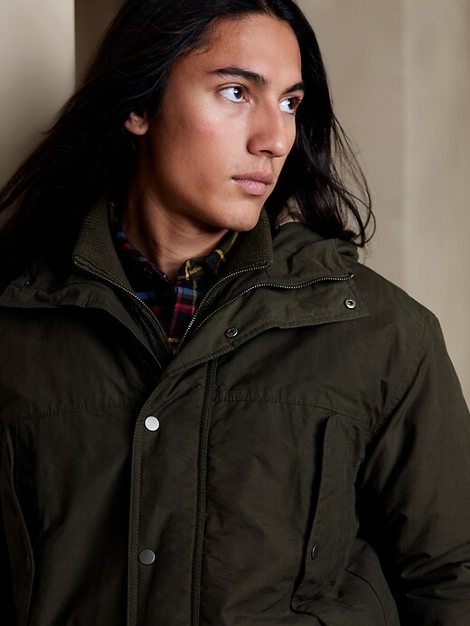 Image number 3 showing, Waxed Puffer Jacket
