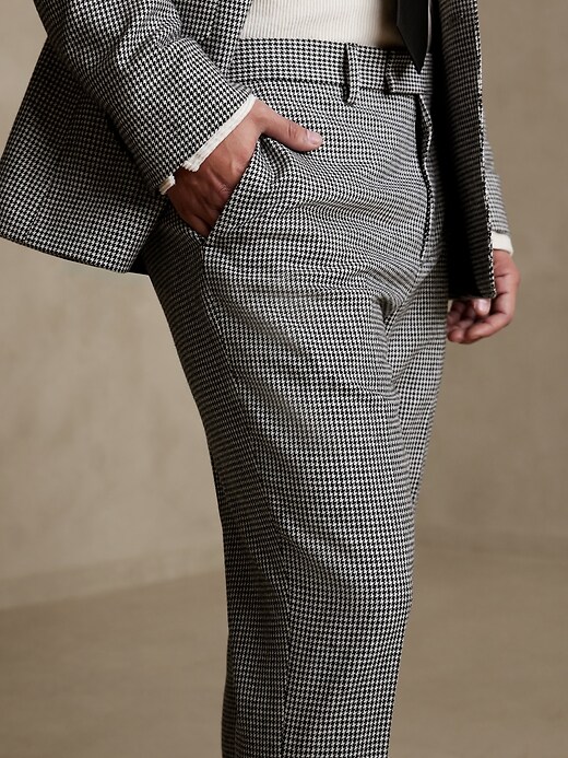 TailorFit Houndstooth Suit Trouser Banana Republic Factory