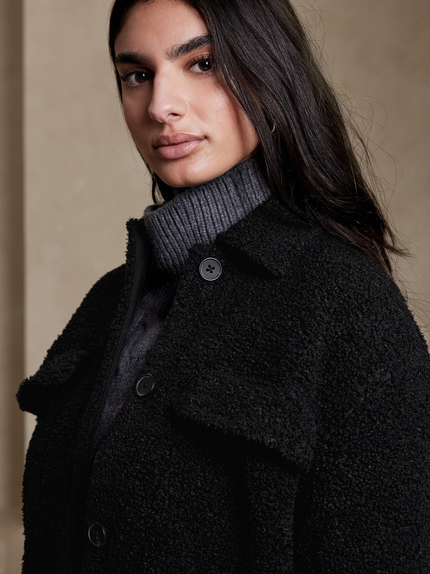 Sherpa Shacket Banana Republic Factory