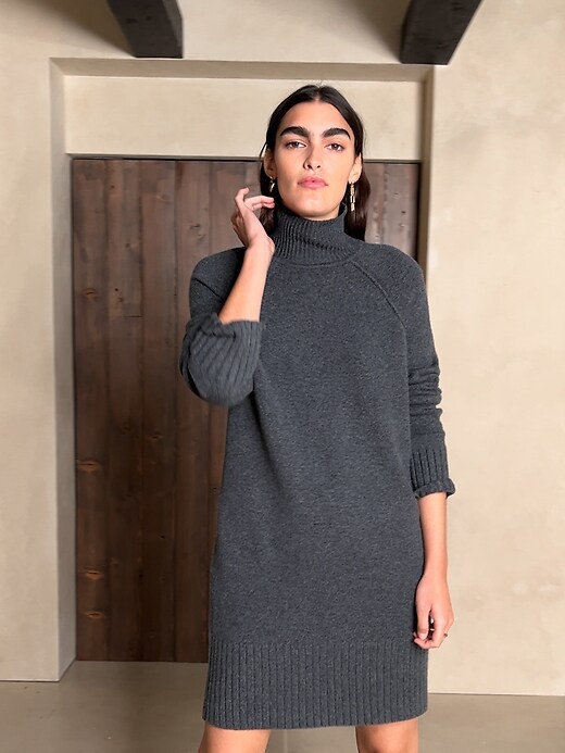 Knee Length Sweater Dress