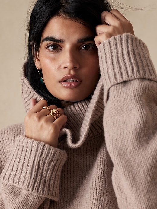 Chunky CowlNeck Sweater Banana Republic Factory