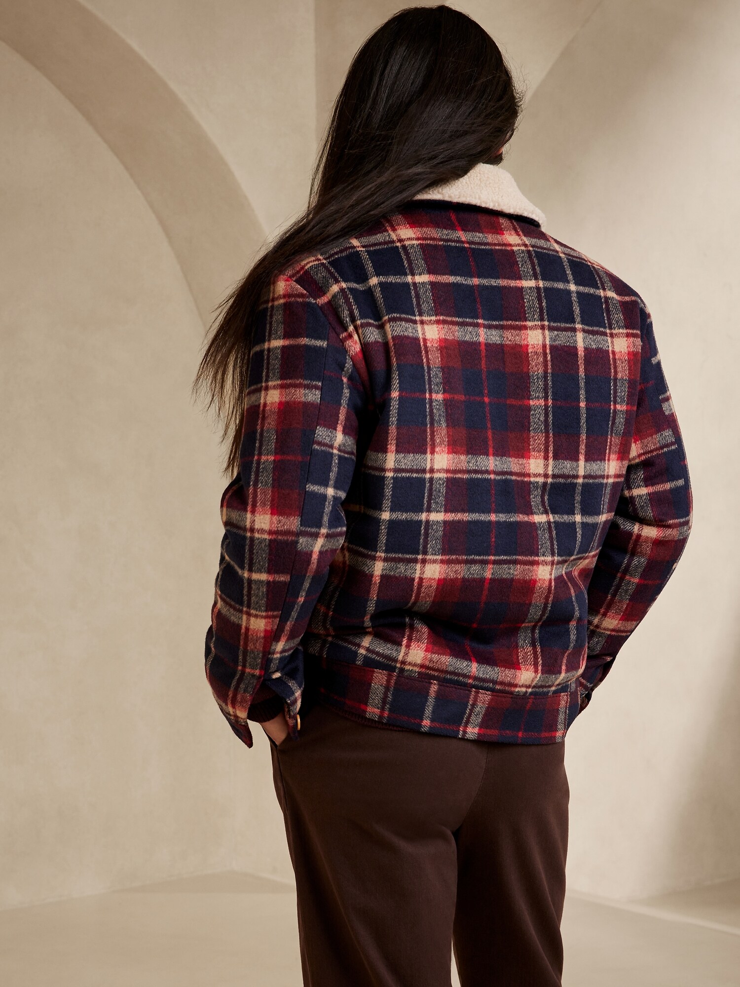 Sherpa Collar Jacket Banana Republic Factory