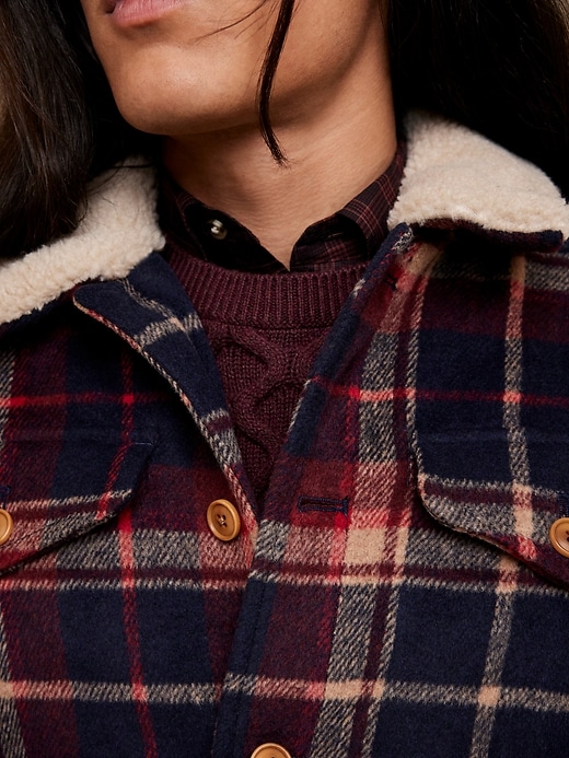 Sherpa Collar Jacket Banana Republic Factory