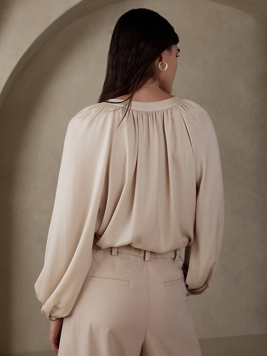 Volume Sleeve Blouse Banana Republic Factory