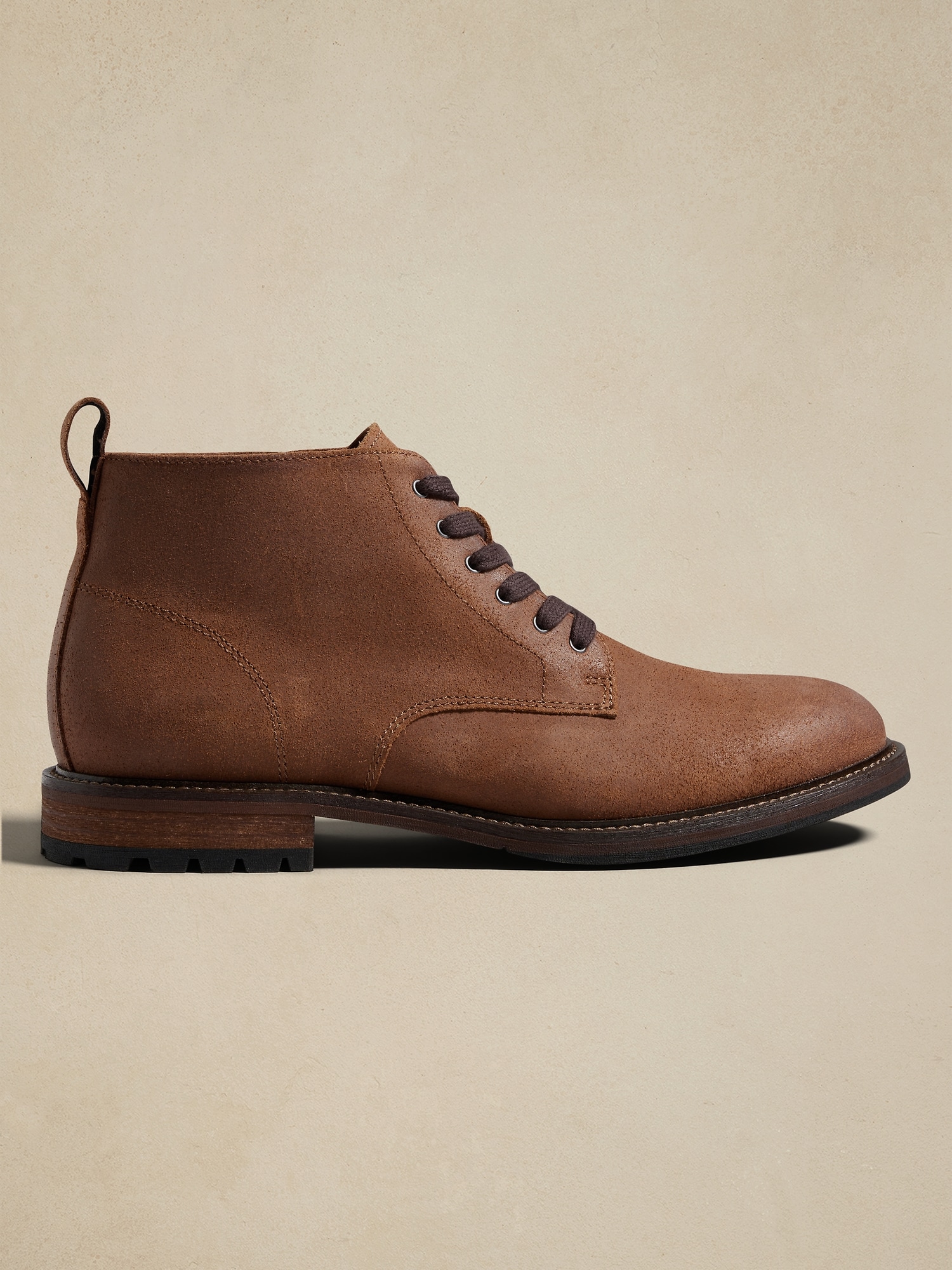 Suede Lace Up Boot