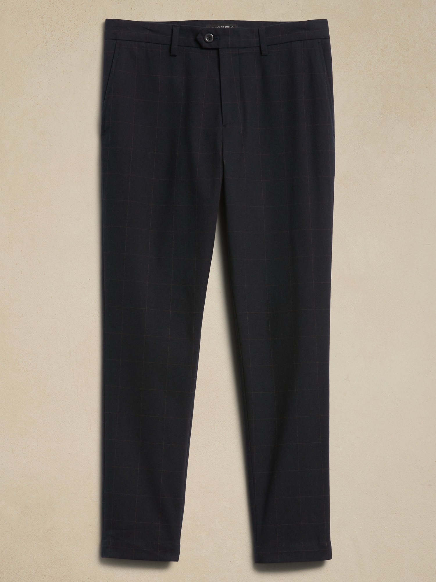 YUKI SHIMANE Side knit line Pants Navy-