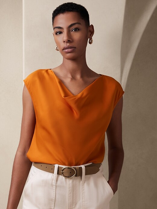 Cowl Neck Top Banana Republic Factory