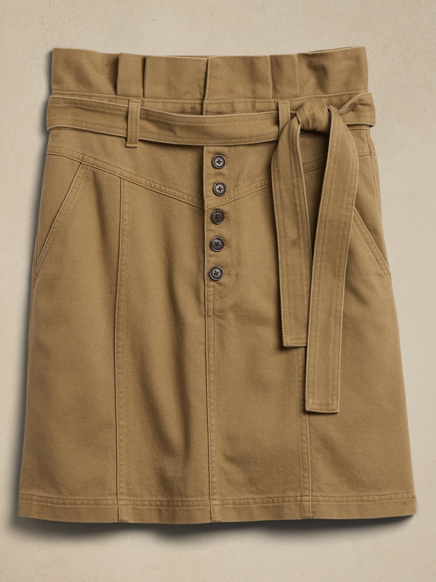 Twill Mini Skirt