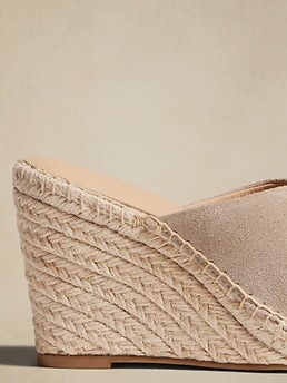 Banana republic espadrille wedge online