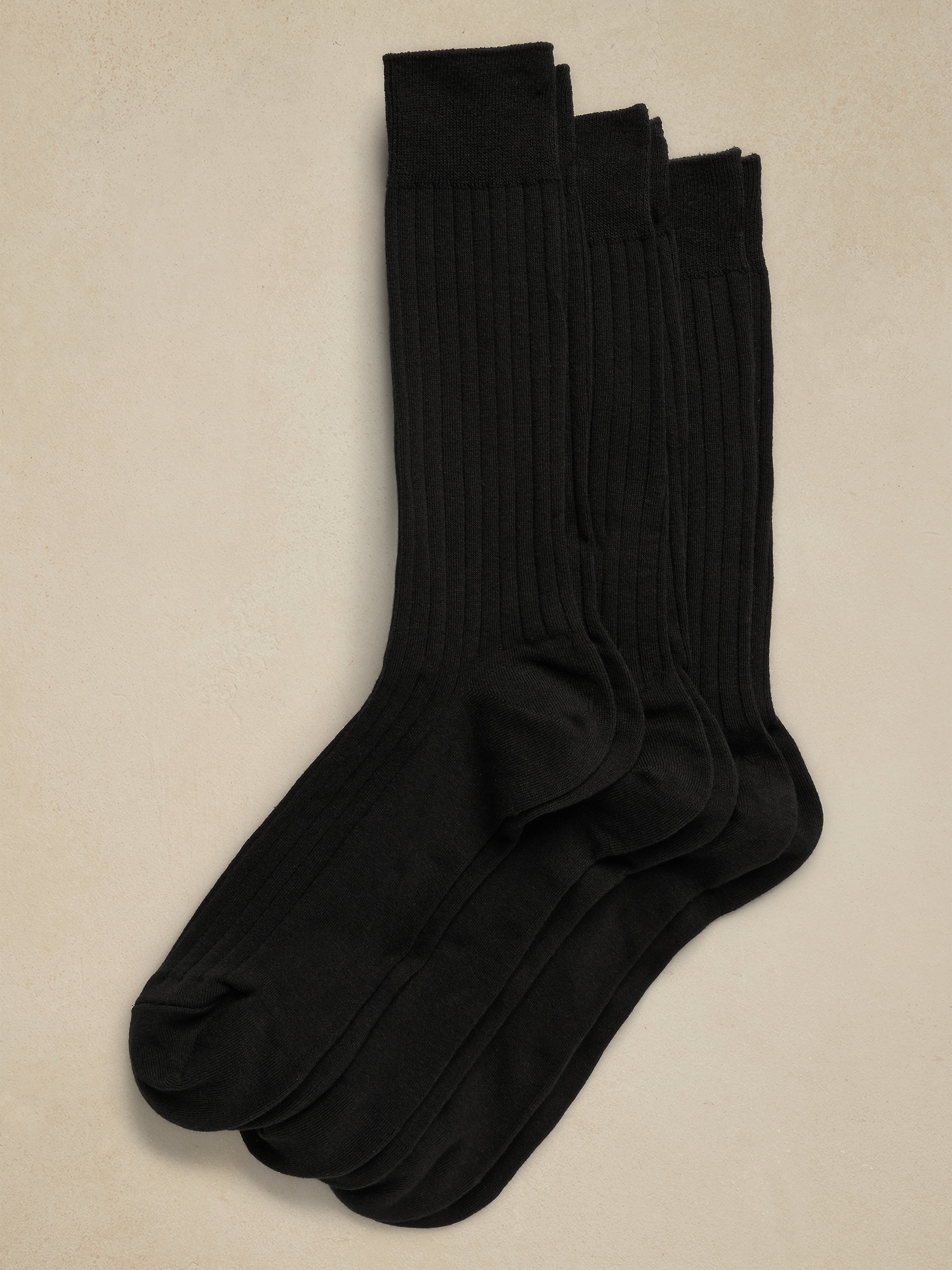 Ribbed Dress Socks (3 pack)