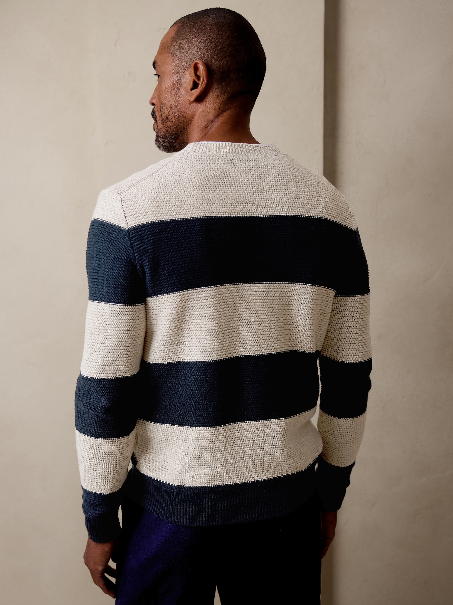 Rustic Linen-Blend Sweater