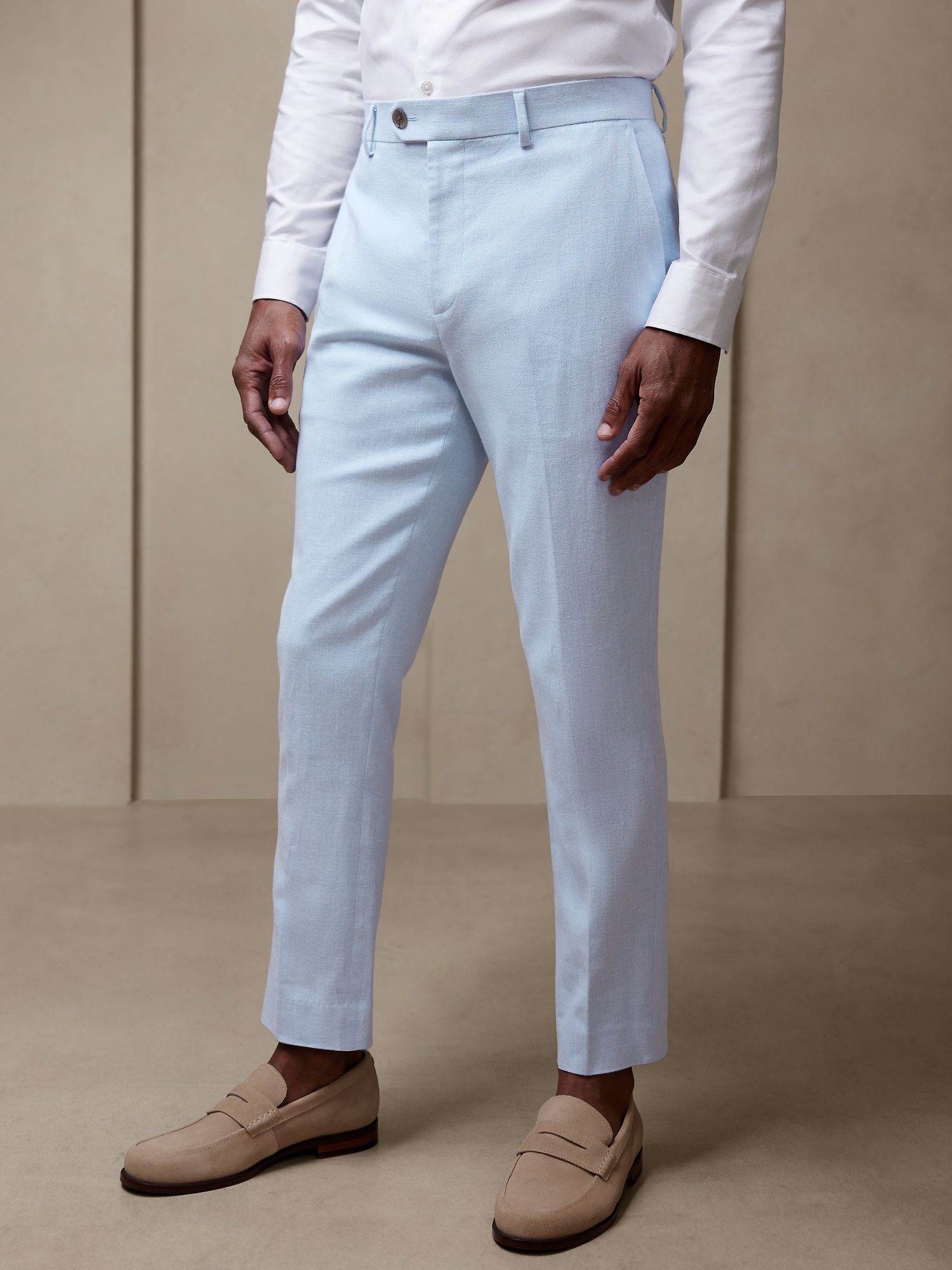 Canyon Tailored-Fit Linen-Blend Suit Trouser