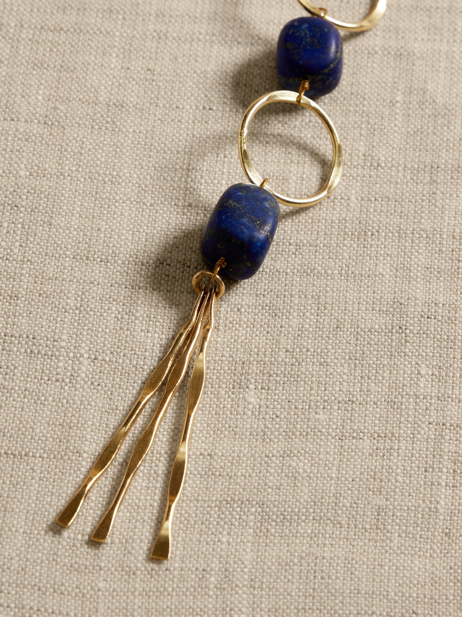 Lapis Link Earrings &#124 Aureus + Argent