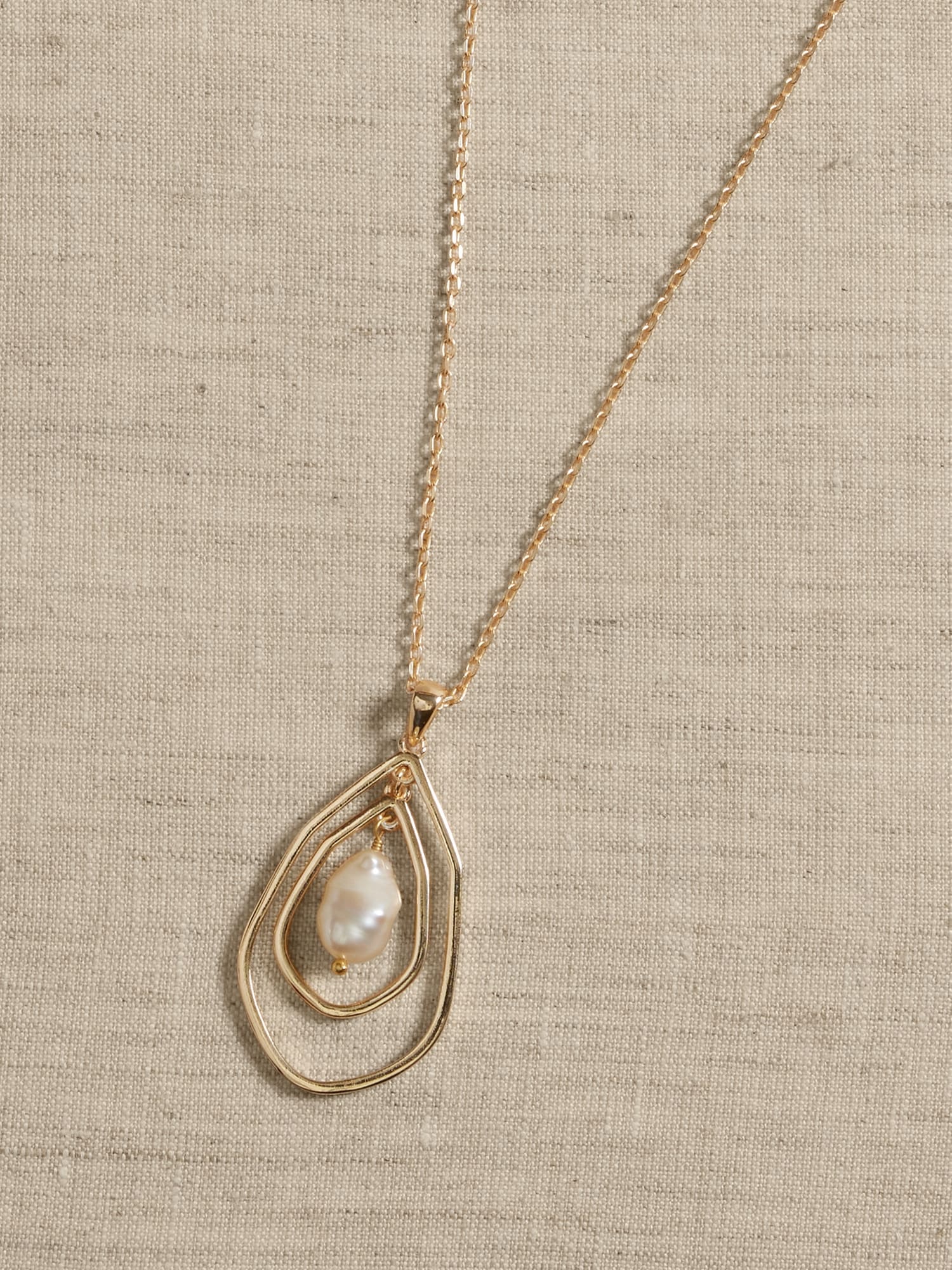 Framed Pearl Necklace