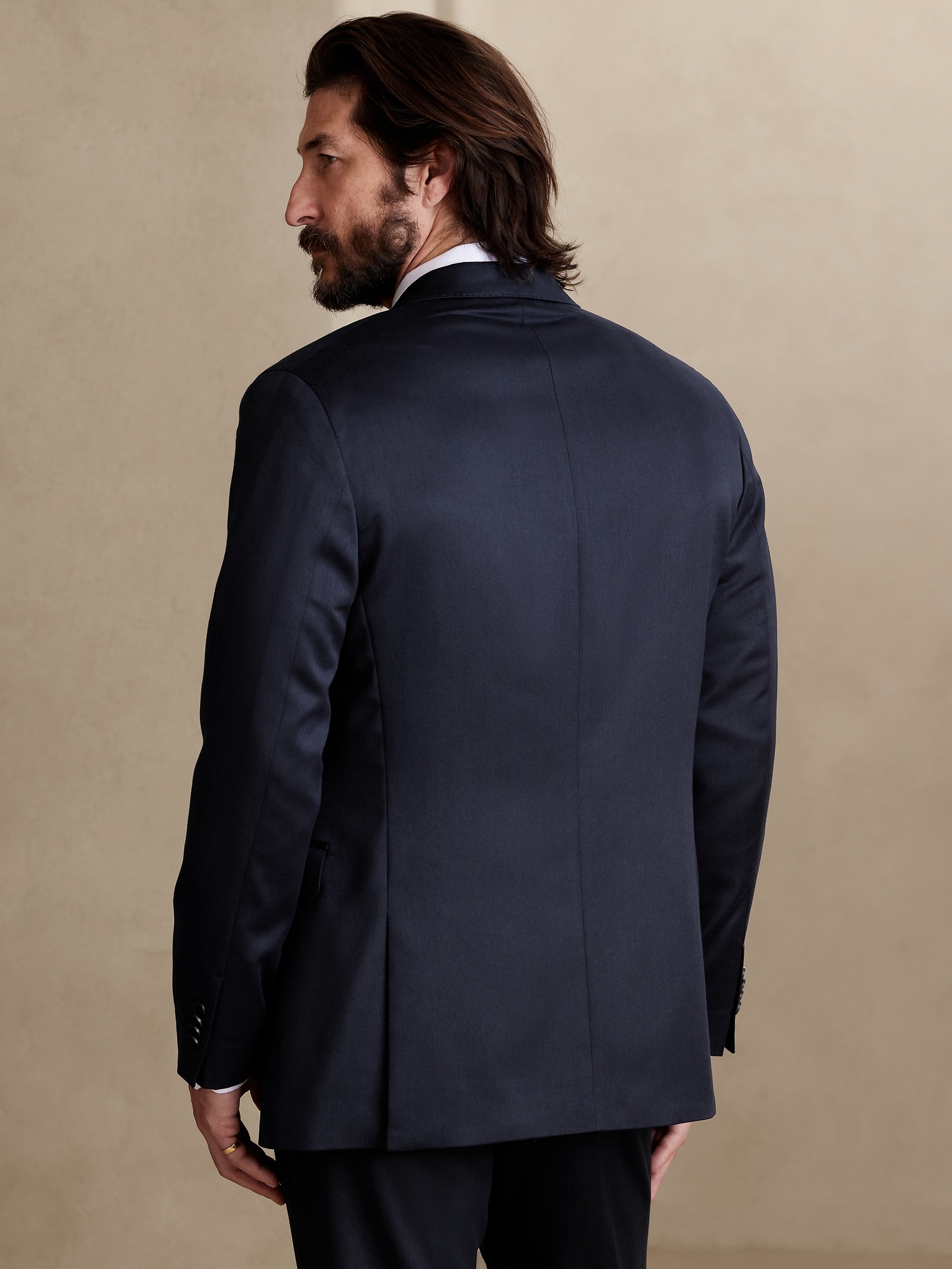 Modern Classic Satin Suit Jacket