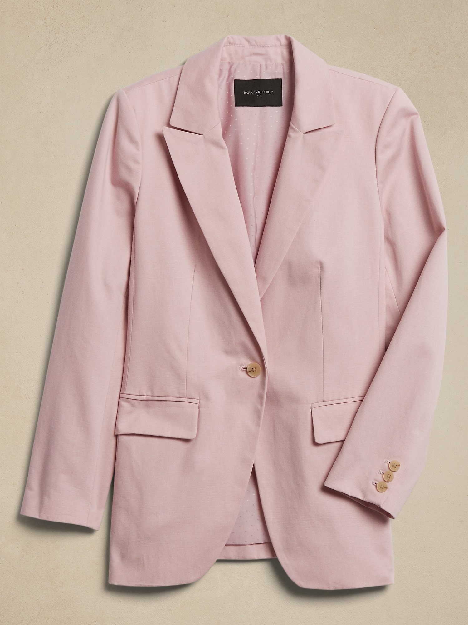 Cotton-Linen Long and Lean Suit Blazer