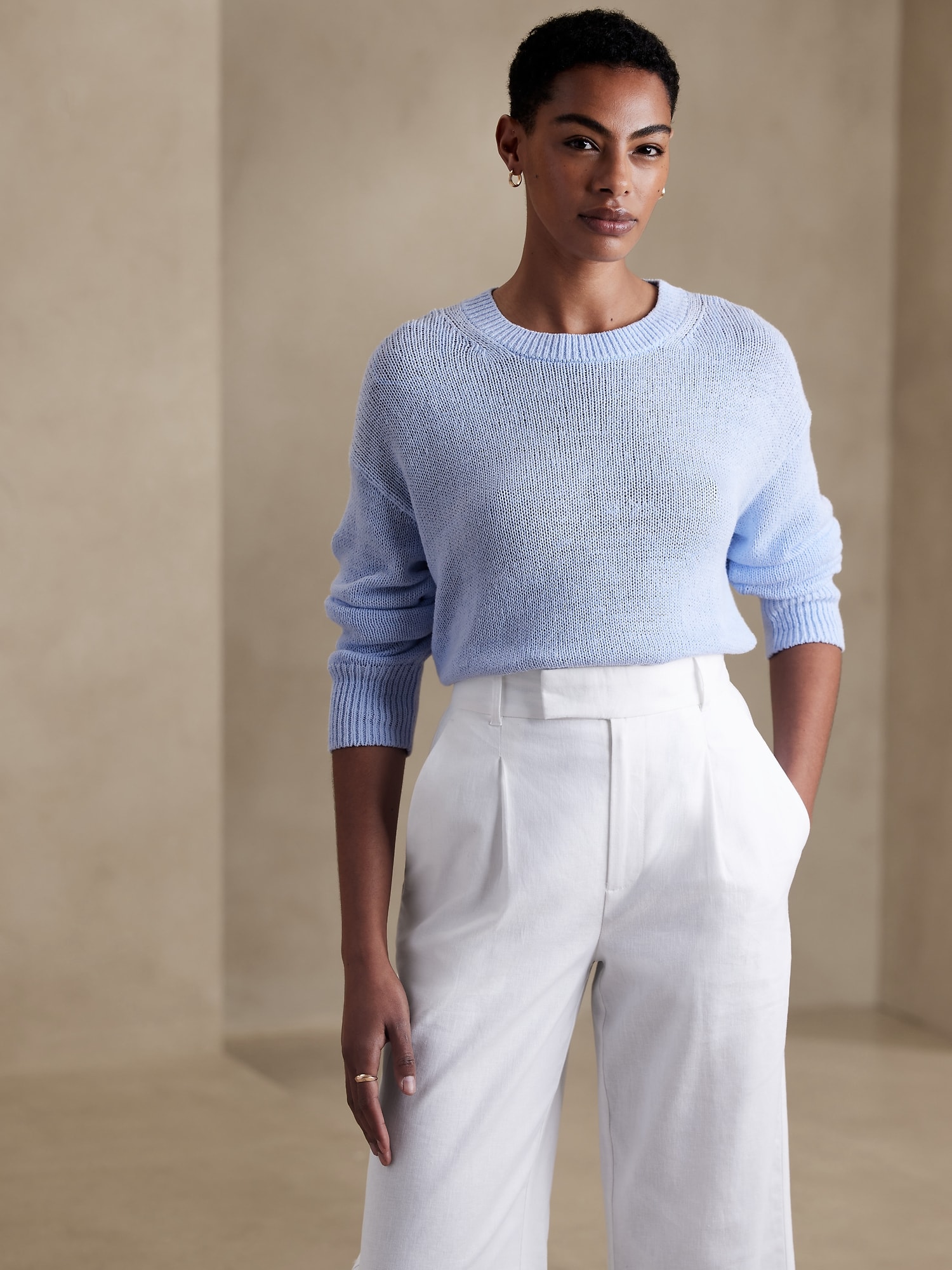 Slouchy Textured Sweater | Banana Republic Factory