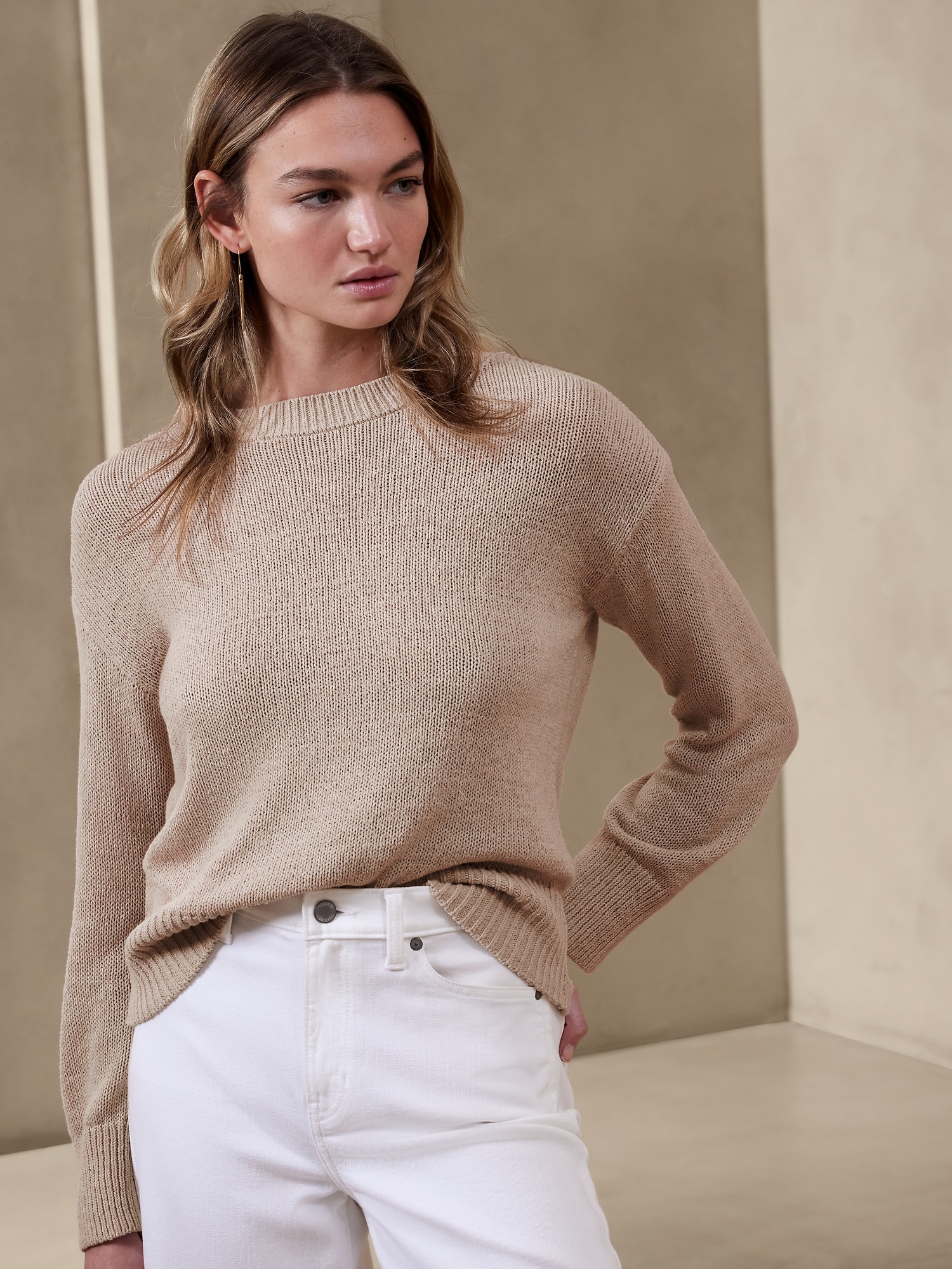 Slouchy Textured Sweater