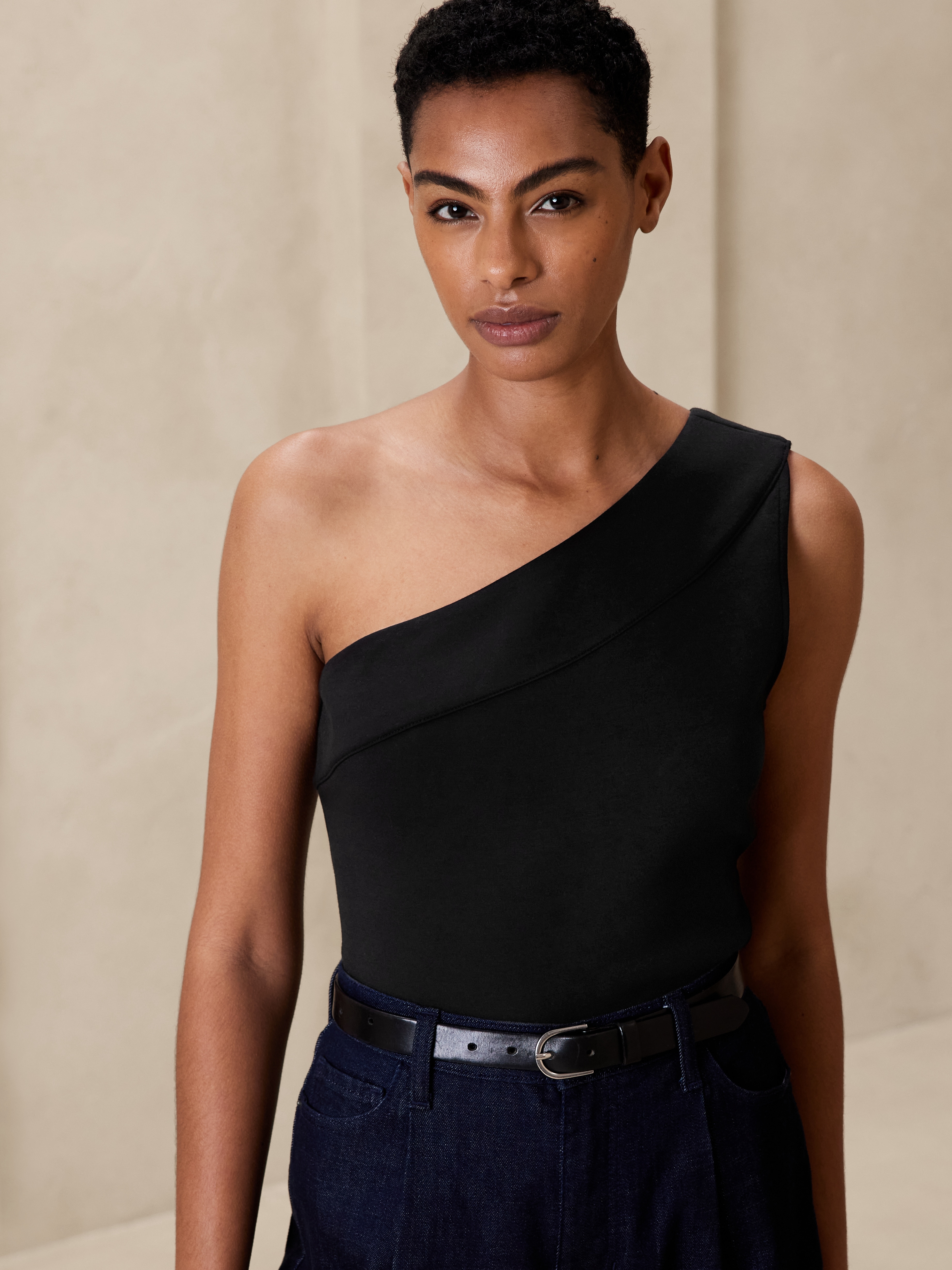 Scuba One-Shoulder Top | Banana Republic Factory
