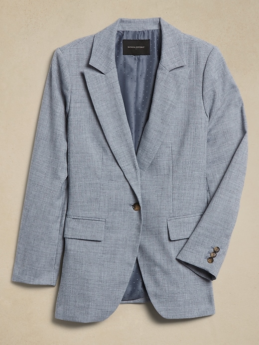 Long and Lean Chambray Suit Blazer | Banana Republic Factory